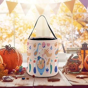 Amazon.com: Ramen Noodle Soup Pattern Halloween Bucket Trick